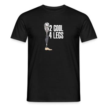 2 cool 4 legs - Männer T-Shirt - Schwarz - Vorne - AI Model Male 178 light (178cm)