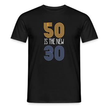 50 ist die neue 30 (1969) - Männer T-Shirt - Schwarz - Vorne - AI Model Male 178 light (178cm)