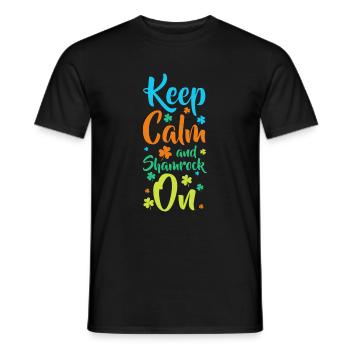 Cloverleaf Motivation Money Joie de vivre - Men's T-Shirt - black - Front - AI Model Male 178 light (178cm)