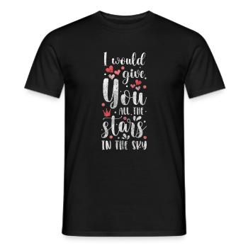 Nuit de rêve stellaire - T-shirt homme - noir - Devant - AI Model Male 178 light (178cm)