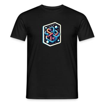 Modern art - Men's T-Shirt - black - Front - AI Model Male 178 light (178cm)