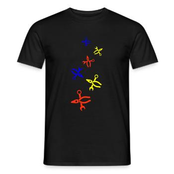 Icône de pince - T-shirt homme - noir - Devant - AI Model Male 178 light (178cm)
