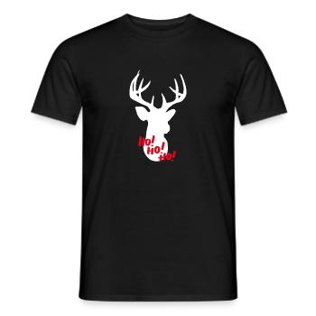 Rentier - Männer T-Shirt - Schwarz - Vorne - AI Model Male 178 light (178cm)
