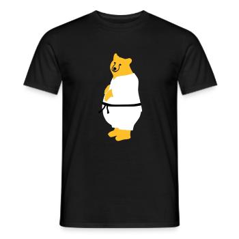 taekwondo bear - T-shirt homme - noir - Devant - AI Model Male 178 light (178cm)
