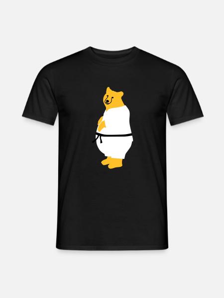 taekwondo bear - Men's T-Shirt - black