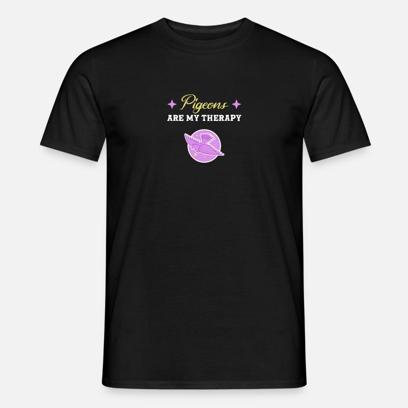 Taube - Männer T-Shirt - Schwarz