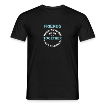 Parachutistes parachutistes parachutés - T-shirt homme - noir - Devant - AI Model Male 178 light (178cm)