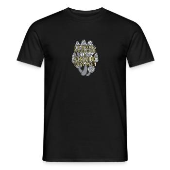 Pilze sammeln Pilzsammler - Männer T-Shirt - Schwarz - Vorne - AI Model Male 178 light (178cm)