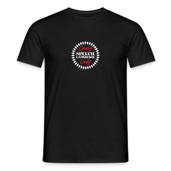 Logopäde Sprachtherapie Sprachtherapeut - Männer T-Shirt - Schwarz - Vorne - AI Model Male 178 light (178cm)