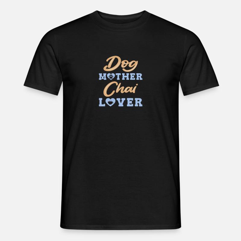 Chai Latte Tee trinken Teetrinker - Männer T-Shirt - Schwarz