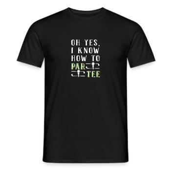 Golf Golfers Golfers - Men's T-Shirt - black - Front - AI Model Male 178 light (178cm)
