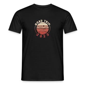 Road Trip - T-shirt homme - noir - Devant - AI Model Male 178 light (178cm)