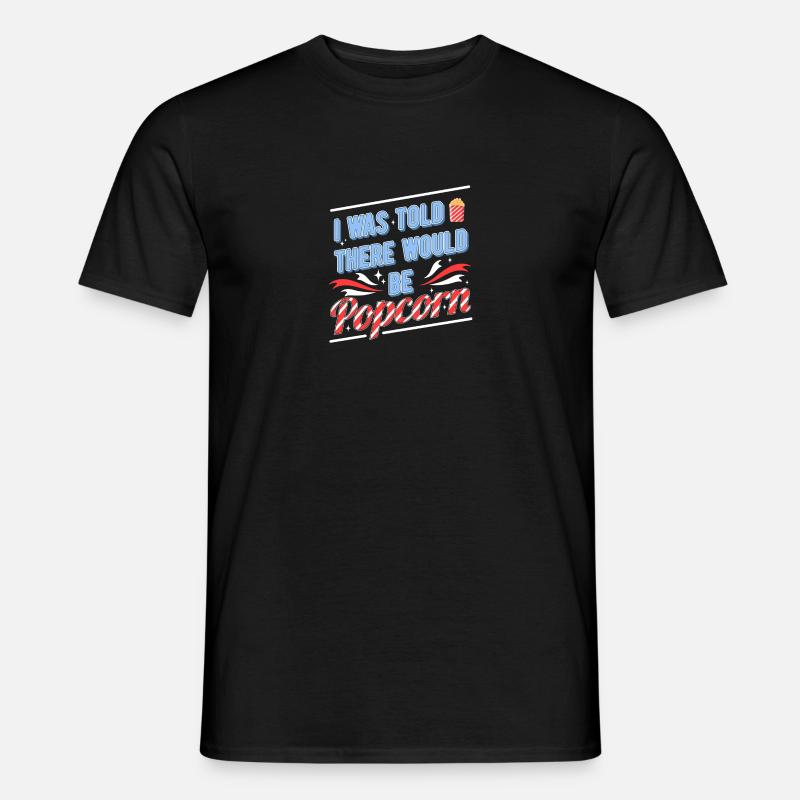 Popcorn - Männer T-Shirt - Schwarz
