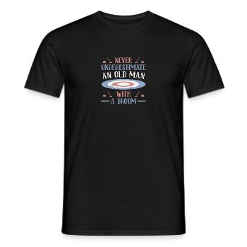 Curling - T-shirt homme - noir - Devant - AI Model Male 178 light (178cm)