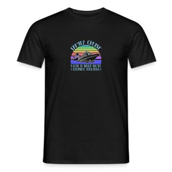 Kreuzfahrt Familie Urlaub - Männer T-Shirt - Schwarz - Vorne - AI Model Male 178 light (178cm)