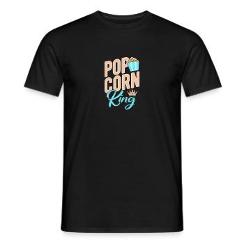Popcorn - Männer T-Shirt - Schwarz - Vorne - AI Model Male 178 light (178cm)