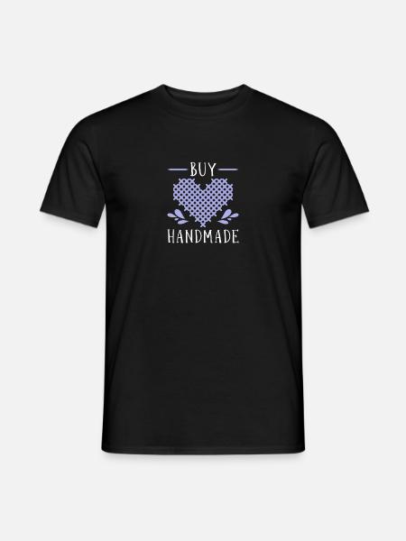 Cross Stitch Cross Stitch Embroidery - Men's T-Shirt - black