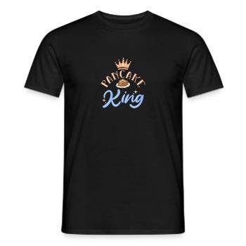 Pfannkuchen - Männer T-Shirt - Schwarz - Vorne - AI Model Male 178 light (178cm)