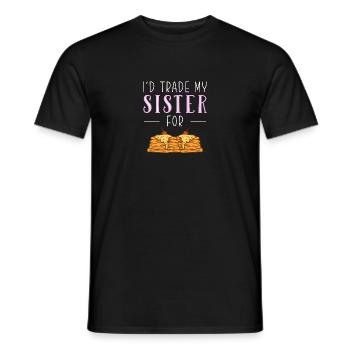 Crêpe - T-shirt homme - noir - Devant - AI Model Male 178 light (178cm)
