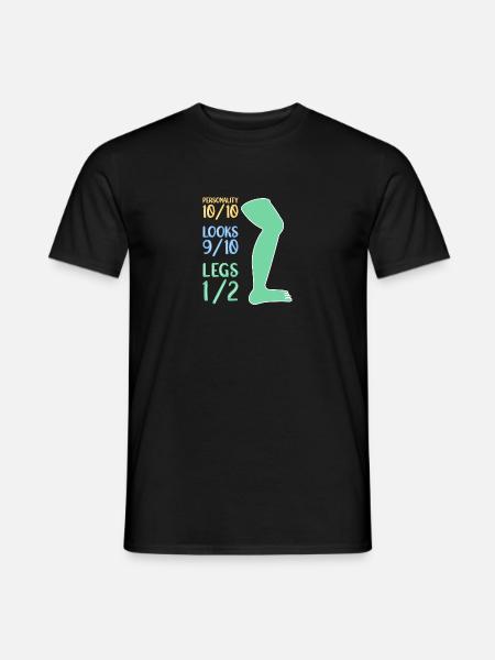 Rollstuhl Rollstuhlfahrer - Männer T-Shirt - Schwarz