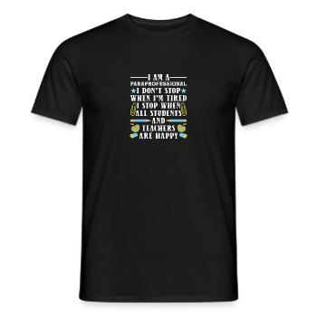 Paraprofessional - Men's T-Shirt - black - Front - AI Model Male 178 light (178cm)