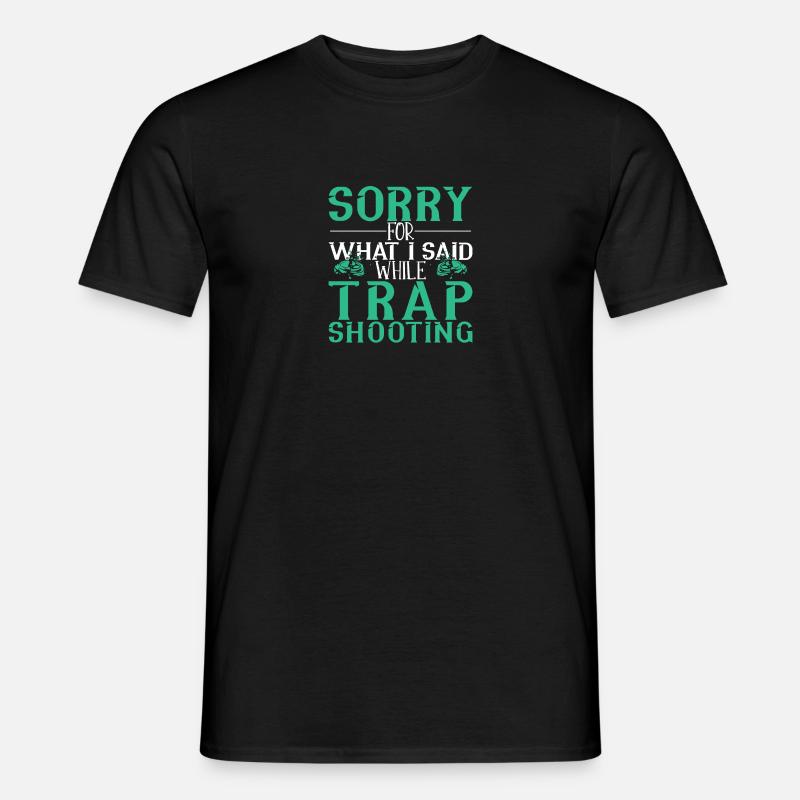 Tontaubenschießen - Männer T-Shirt - Schwarz