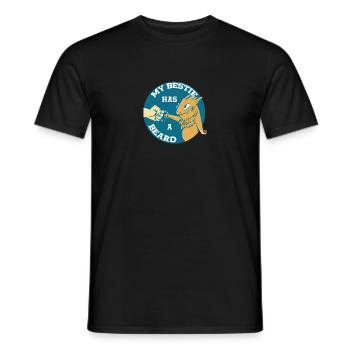 Bartagame Bearded Dragon - Men's T-Shirt - black - Front - AI Model Male 178 light (178cm)