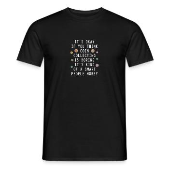 Les collectionneurs de pièces collectent des pièces - T-shirt homme - noir - Devant - AI Model Male 178 light (178cm)