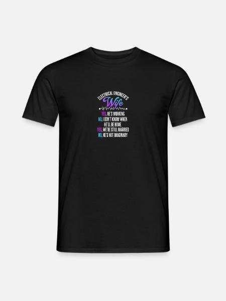 Elektriker - Männer T-Shirt - Schwarz