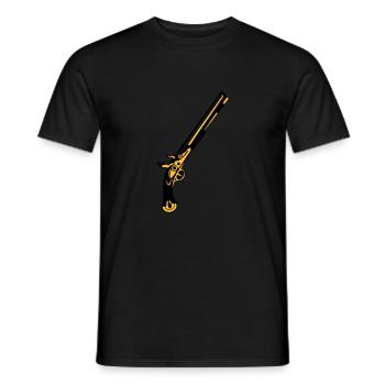 Alte Waffe Waffe Revolver - Männer T-Shirt - Schwarz - Vorne - AI Model Male 178 light (178cm)