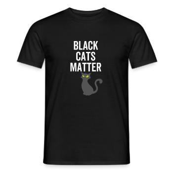 Les chats noirs comptent - T-shirt homme - noir - Devant - AI Model Male 178 light (178cm)