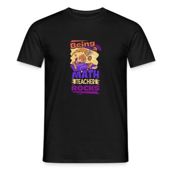 Mathématiques - T-shirt homme - noir - Devant - AI Model Male 178 light (178cm)