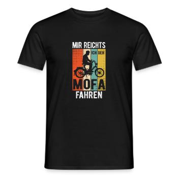 Moped Mofa Roller Fahren Lustiges Geschenk - Männer T-Shirt - Schwarz - Vorne - AI Model Male 178 light (178cm)