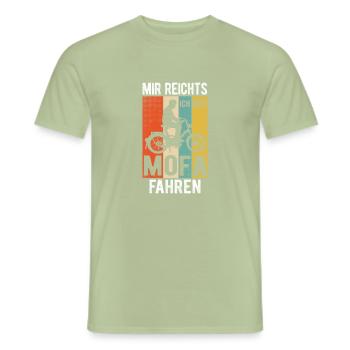 Moped Mofa Roller Fahren Lustiges Geschenk - Männer T-Shirt - Sage - Vorne - AI Model Male 178 light (178cm)