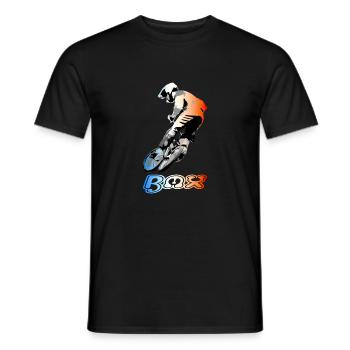 bmx race France - T-shirt homme - noir - Devant - AI Model Male 178 light (178cm)
