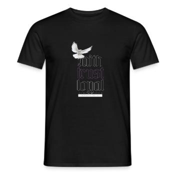Foi confiance loyale - T-shirt homme - noir - Devant - AI Model Male 178 light (178cm)