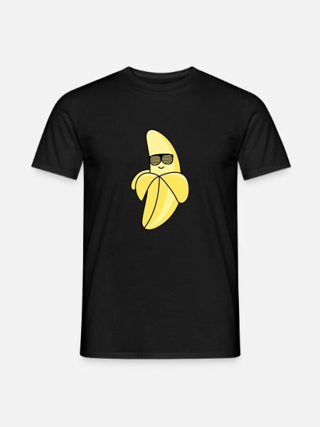 cool banana - Men's T-Shirt - black