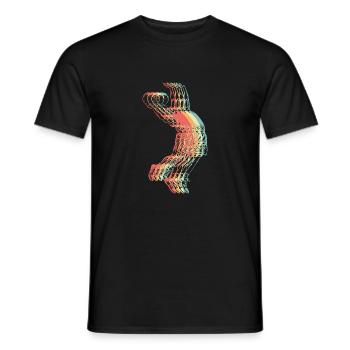 Basketball Slam Dunking Retro - Männer T-Shirt - Schwarz - Vorne - AI Model Male 178 light (178cm)