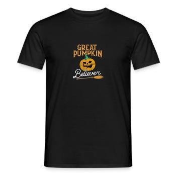 Big citrouille / Halloween - T-shirt homme - noir - Devant - AI Model Male 178 light (178cm)