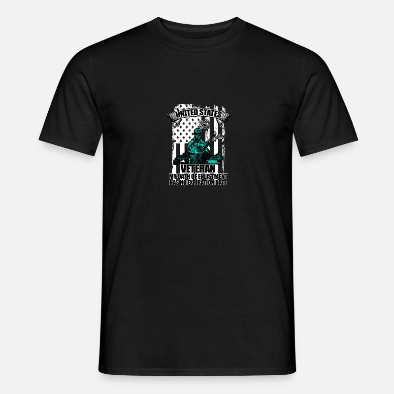 US veteran - Männer T-Shirt - Schwarz