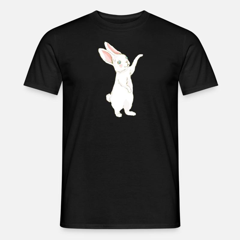 Hase Bunny - Männer T-Shirt - Schwarz