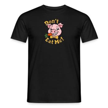 Ne me mange pas - T-shirt homme - noir - Devant - AI Model Male 178 light (178cm)