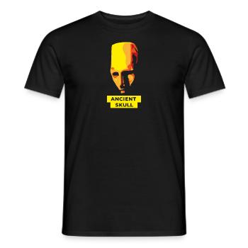Colored Ancient Skull - Men's T-Shirt - black - Front - AI Model Male 178 light (178cm)