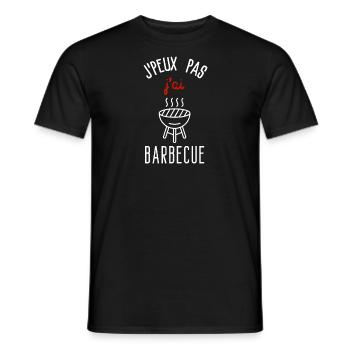 J peux pas j ai Barbecue - T-shirt homme - noir - Devant - AI Model Male 178 light (178cm)