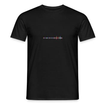 Synthesizer Analog Modular Vintage Retrowave - Men's T-Shirt - black - Front - AI Model Male 178 light (178cm)