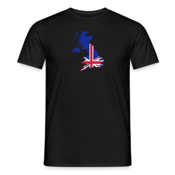 Großbritannien - Männer T-Shirt - Schwarz - Vorne - AI Model Male 178 light (178cm)