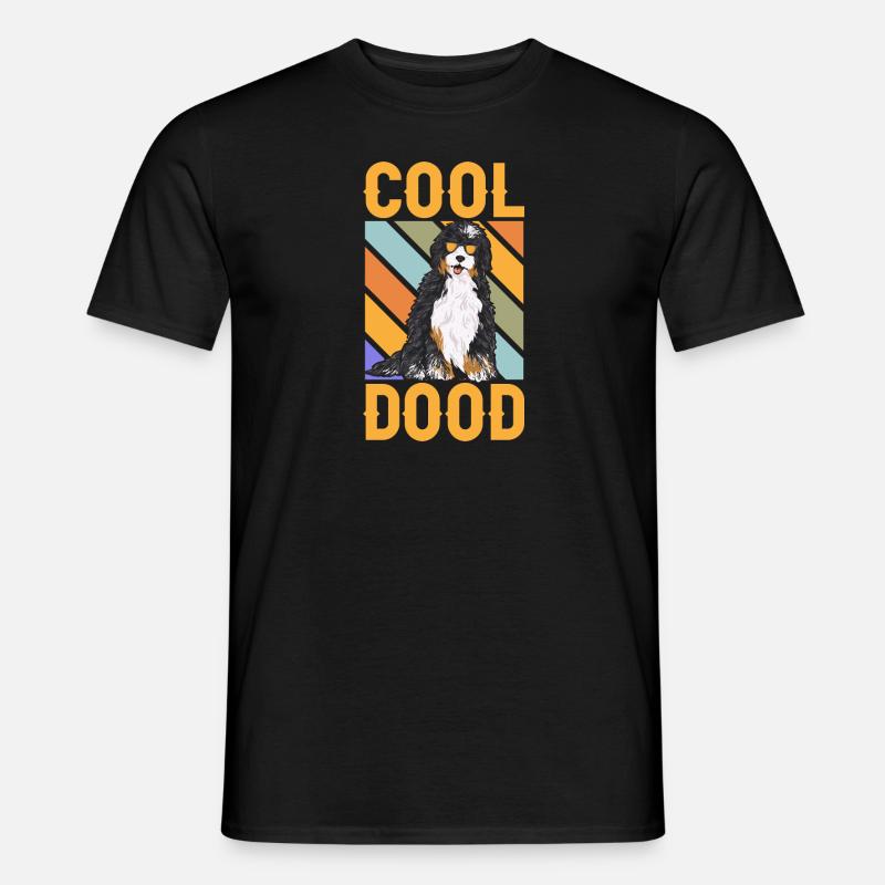 Bernedoodle Hund - Männer T-Shirt - Schwarz