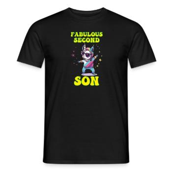 Fabulous Second Son Siblings Younger - Men's T-Shirt - black - Front - AI Model Male 178 light (178cm)