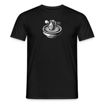 Art de la poterie - T-shirt homme - noir - Devant - AI Model Male 178 light (178cm)