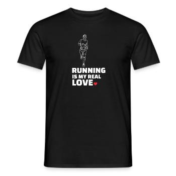J’adore la course - T-shirt homme - noir - Devant - AI Model Male 178 light (178cm)
